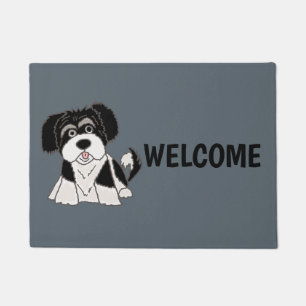 Funny Havanese Puppy Dog Cartoon Doormat