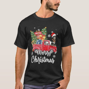 Funny Havanese Ride Red Truck Merry Christmas Paja T-Shirt