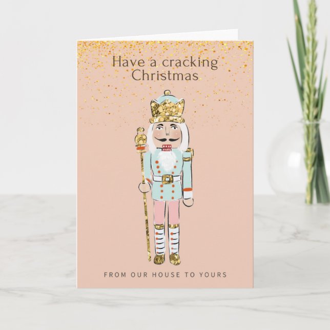 Funny Have A Cracking Christmas Nutcracker Holiday Card (Front)