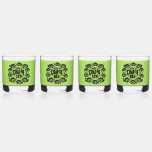 Funny Have a Crappie Day Fishing Whiskey Glass