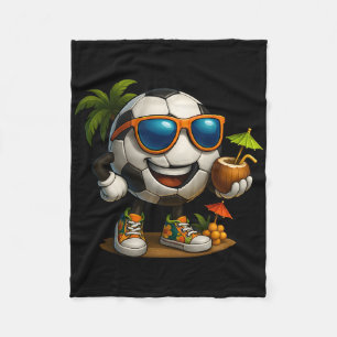 Funny Hawaii Soccer Ll Hawaiian Tropical Summer Va Fleece Blanket