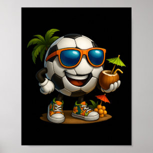 Funny Hawaii Soccer Ll Hawaiian Tropical Summer Va Poster
