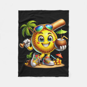 Funny Hawaii Softll Ll Hawaiian Tropical Summer Va Fleece Blanket