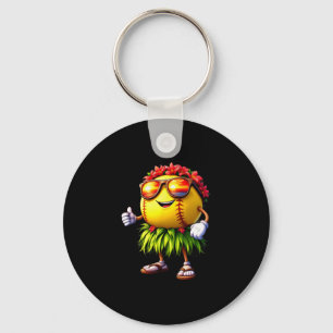 Funny Hawaii Softll Ll Hawaiian Tropical Summer Va Key Ring