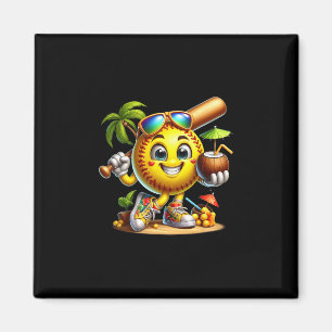 Funny Hawaii Softll Ll Hawaiian Tropical Summer Va Magnet