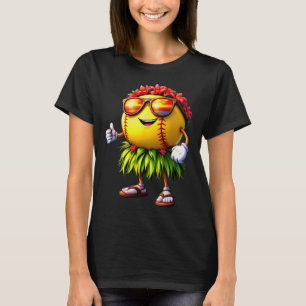 Funny Hawaii Softll Ll Hawaiian Tropical Summer Va T-Shirt