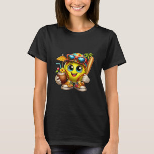 Funny Hawaii Softll Ll Hawaiian Tropical Summer Va T-Shirt