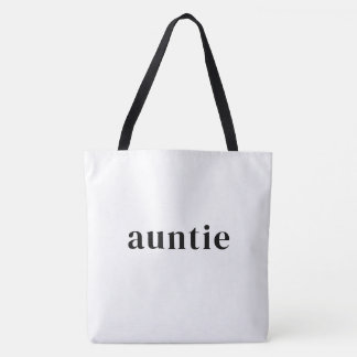 Funny Hawaiian Auntie Pidgin Local Style White Tote Bag
