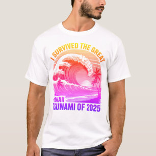 Funny Hawaiian Tsunami Survivor Shirt - 2025