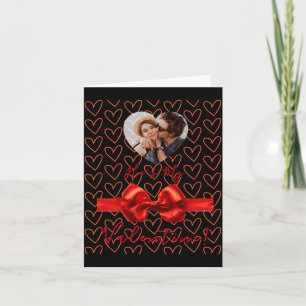Funny He S My Valentine Womens Card