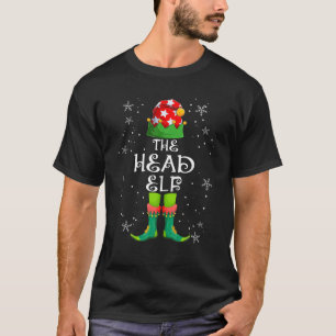 Funny Head Elf Group Matching Family Christmas Paj T-Shirt