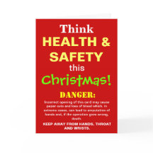 Funny Health and Safety Christmas Joke Spoof
