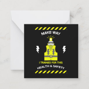 Funny Health And Safety NEBOSH Officer Latte Card