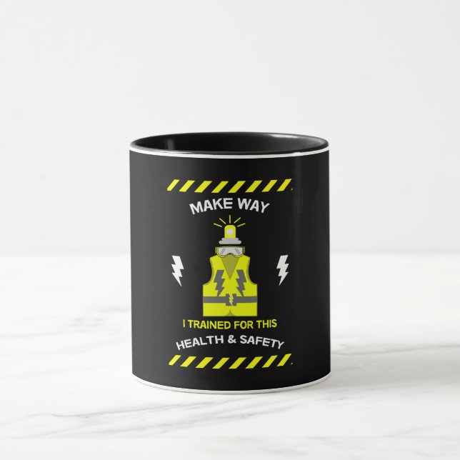 Funny Health And Safety | NEBOSH | Officer | Latte Mug (Center)