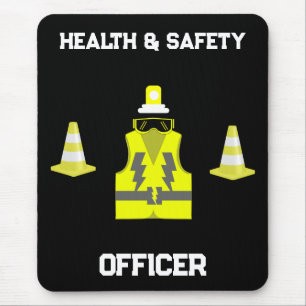 Funny Health And Safety NEBOSH Officer Mouse Pad