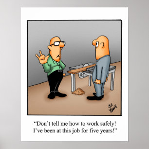 Funny Health Safety Humour Poster