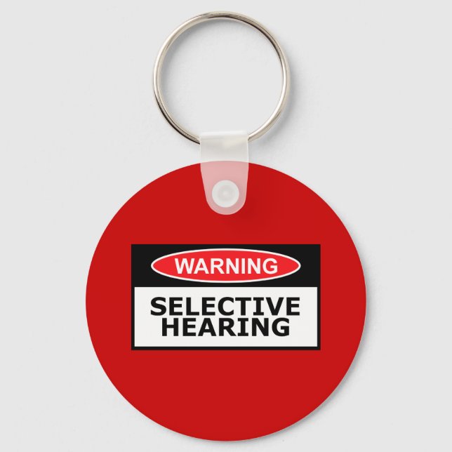 Funny hearing key ring (Front)