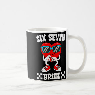 Funny Heart 67 Bruh Valentine Six Seven Meme Gen A Coffee Mug