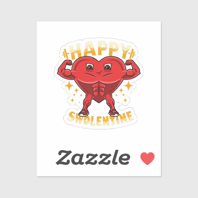  Funny Heart Gym Workout Valentine Gift (Sheet)