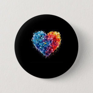 Funny Heart Love Graphic Valentine Men Women Kid O 6 Cm Round Badge