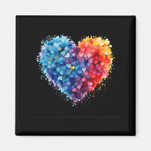 Funny Heart Love Graphic Valentine Men Women Kid O Magnet