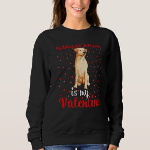 Funny Heart Love My Labrador Retriever Is My Valen Sweatshirt