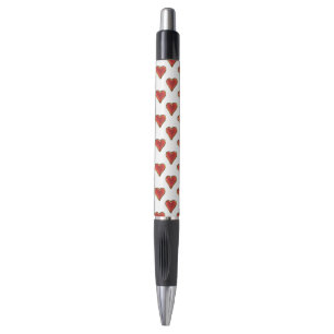 Funny Heart Pattern red gold + your background