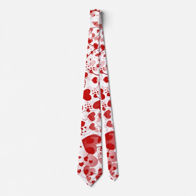 Funny Heart Pattern VII + your ideas Tie (Front)