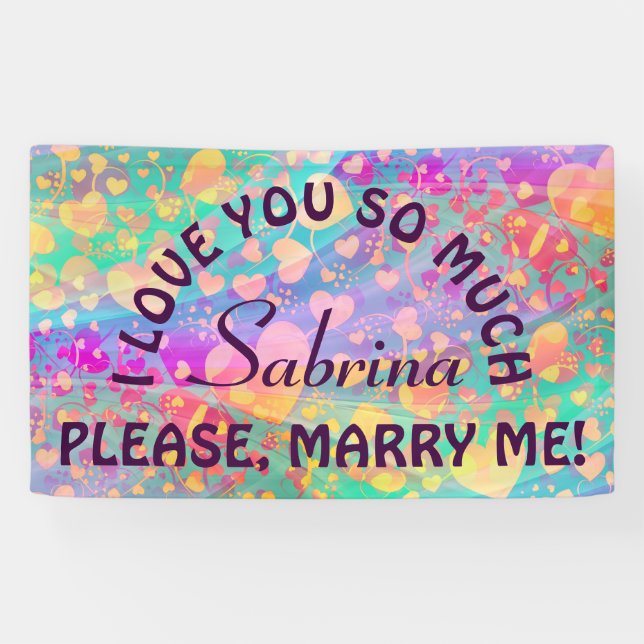 Funny Heart Pattern XI - pastel coloured + ideas Banner (Horizontal)