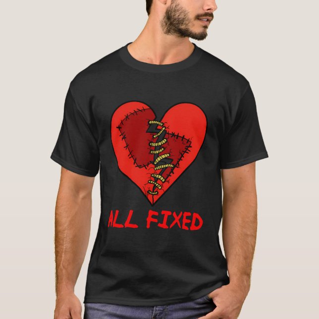 Funny Heart Surgery Tee Open Heart Surgery Get Wel (Front)