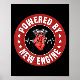 Funny Heart Transplant Survivor Quote Living Heart Poster