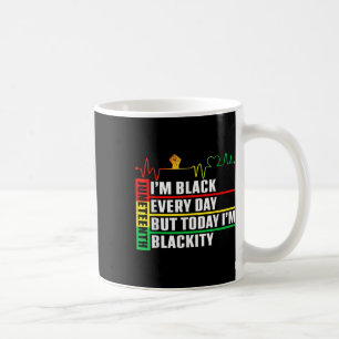 Funny Heartbeat Blackity Black Juneteenth Pride Me Coffee Mug