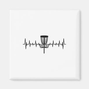 Funny Heartbeat Disc Golf Sket Love Of The Sport  Magnet