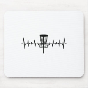 Funny Heartbeat Disc Golf Sket Love Of The Sport  Mouse Pad