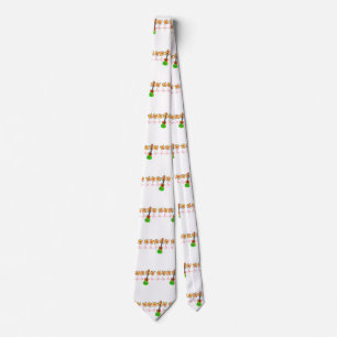 Funny Heartbeat EKG Line for Ukulele Music Tie
