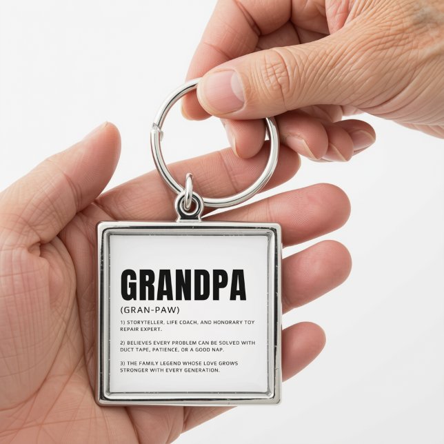 Funny Heartfelt Grandpa Definition Key Ring (Creator Uploaded)