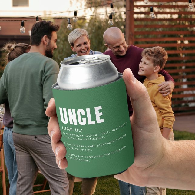 Funny Heartfelt Uncle Definition Can Cooler (Creator Uploaded)