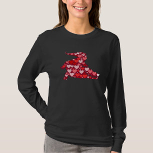 Funny Hearts Alligator Cute Animals Valentines Day T-Shirt