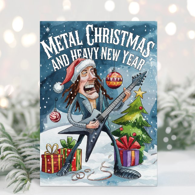 Funny Heavy Metal Merry Christmas Card (Creator Uploaded)