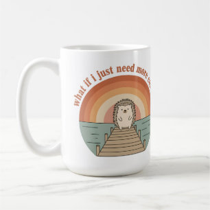 Funny Hedgehog Coffee Morning Slogan Mug