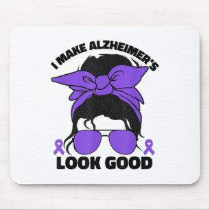 Funny Heimers Awareness Month Women Purple Heimer Mouse Pad