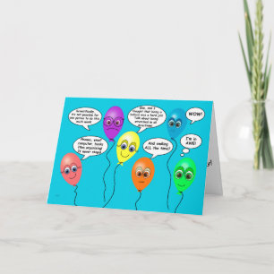 Funny Helium Balloons for Admin Pro Day Card
