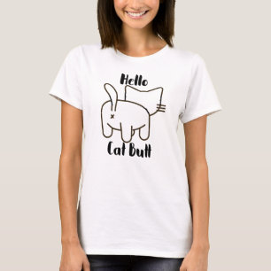 Funny Hello Cat Butt T-Shirt