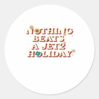 Funny Help Classic Round Sticker