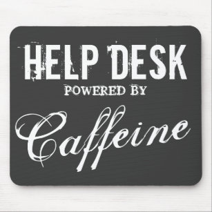 Funny help desk mouse pad   Office humour