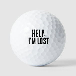FUNNY HELP I'M LOST GOLF BALL BALLS