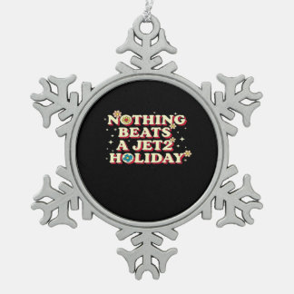 Funny Help  Snowflake Pewter Christmas Ornament