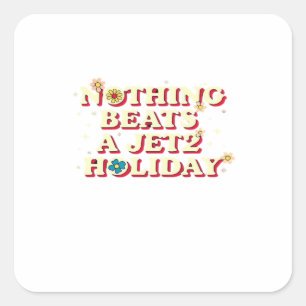 Funny Help  Square Sticker