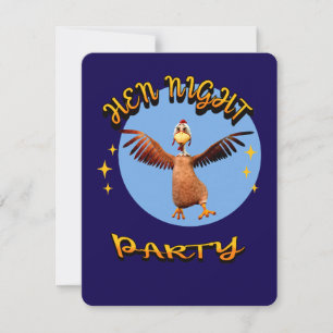 Funny Hens Night Chicken Party Humour Invitation