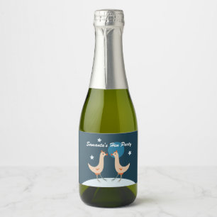 Funny Hens Night Chicken Party Humour Sparkling Wine Label